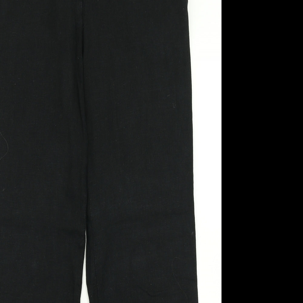 M&S Collection Womens Black   Trousers  Size 12 L28 in