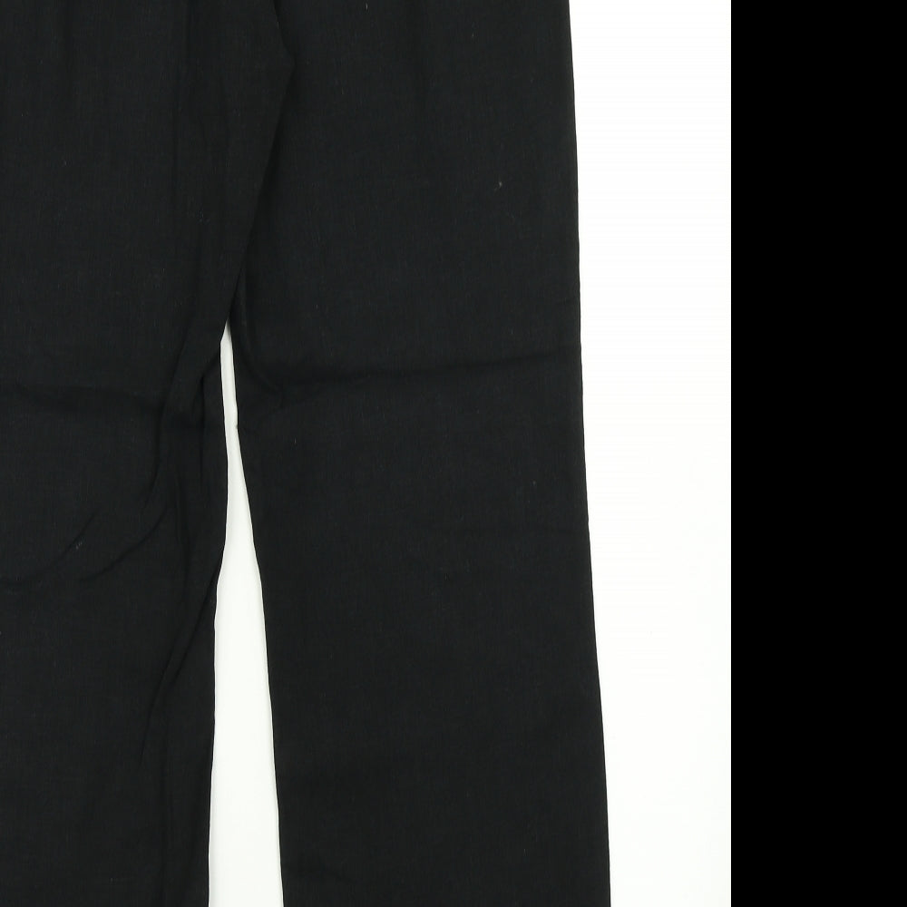 M&S Collection Womens Black   Trousers  Size 12 L28 in