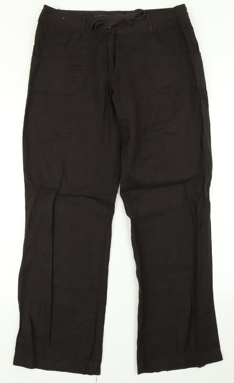 Denim Co Womens Brown   Cargo Trousers Size 12 L30 in