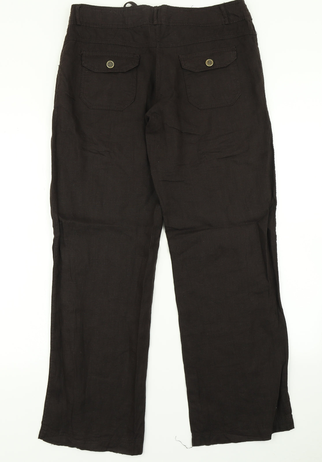 Denim Co Womens Brown   Cargo Trousers Size 12 L30 in