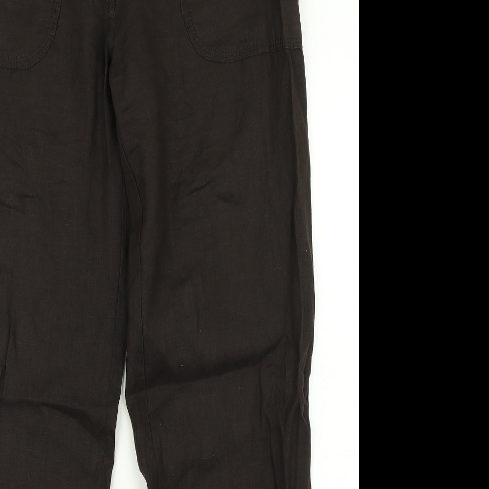 Denim Co Womens Brown   Cargo Trousers Size 12 L30 in