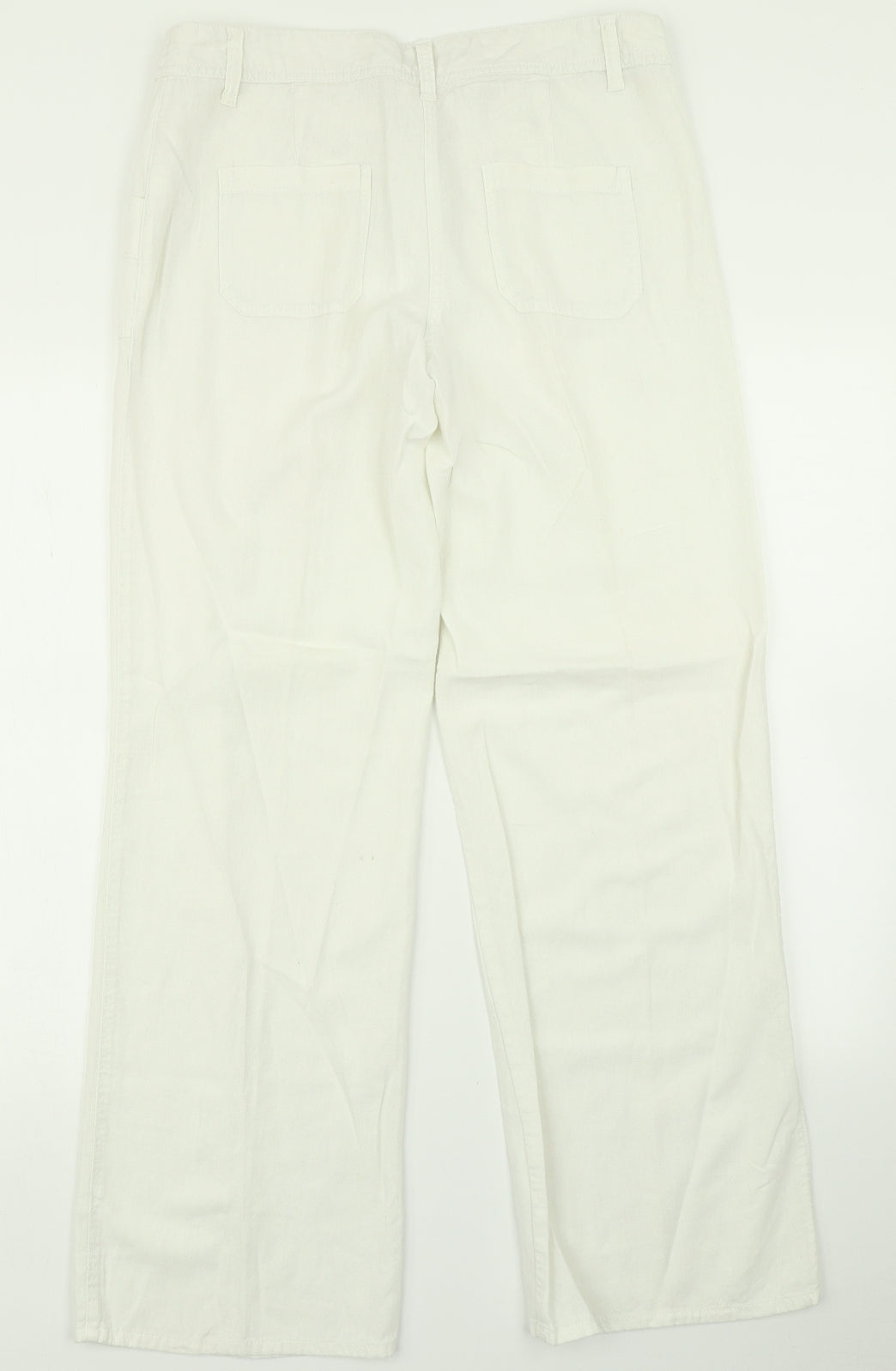 F&F Womens White   Trousers  Size 12 L30 in