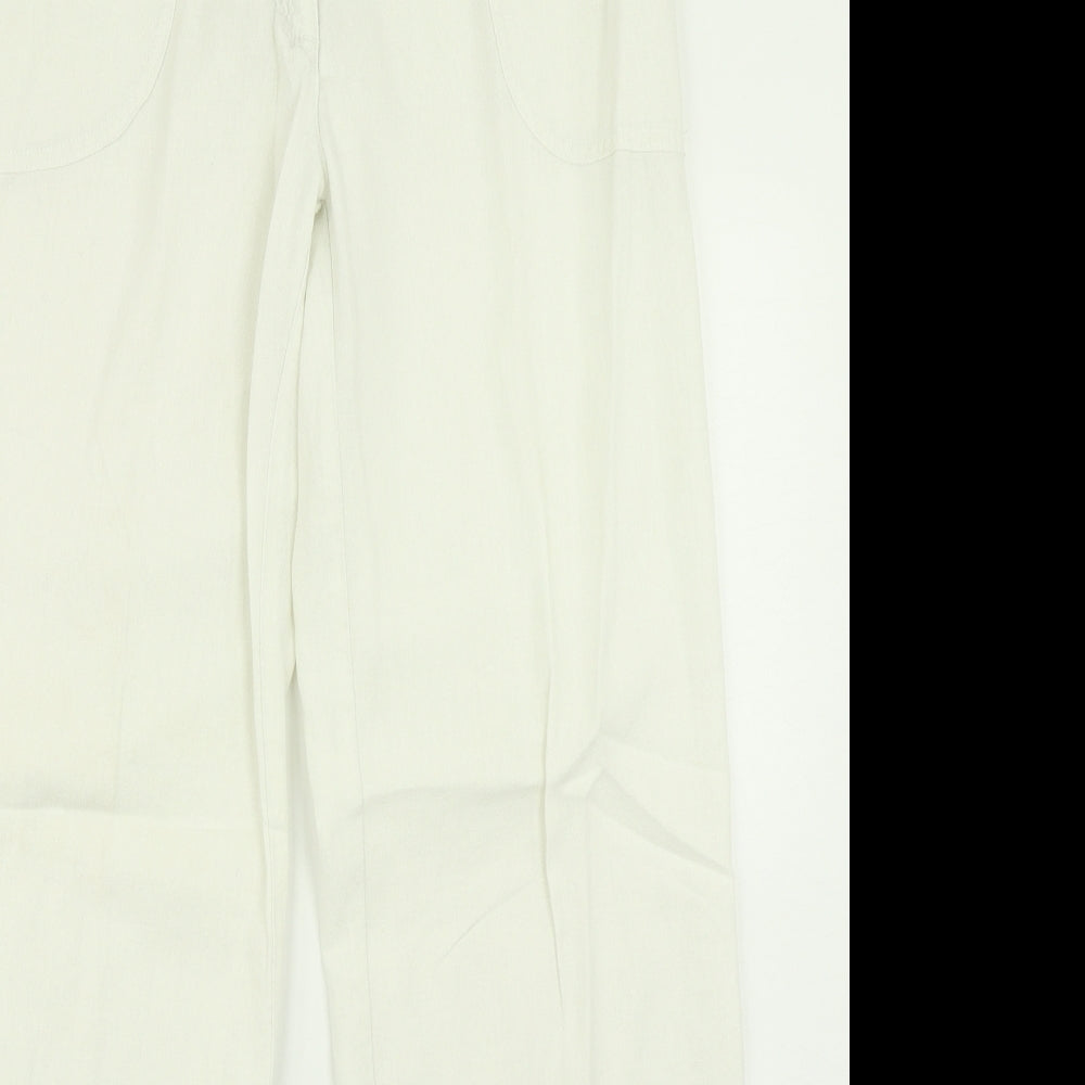 F&F Womens White   Trousers  Size 12 L30 in