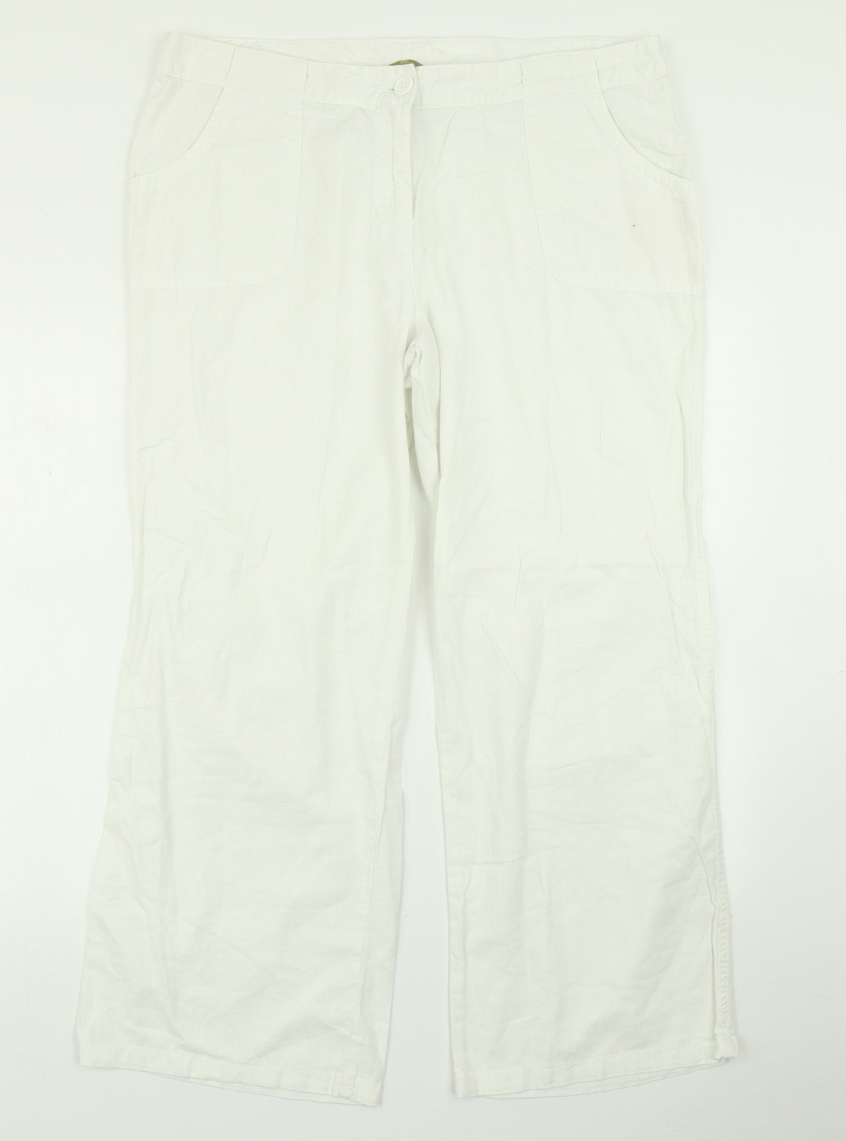 TU Womens White   Cargo Trousers Size 16 L28 in