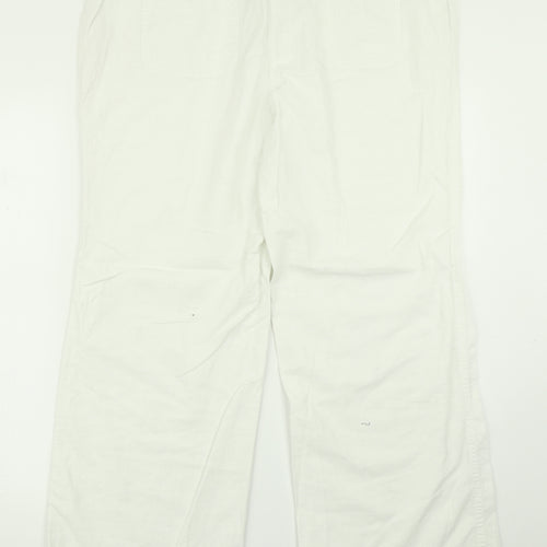 TU Womens White   Cargo Trousers Size 16 L28 in