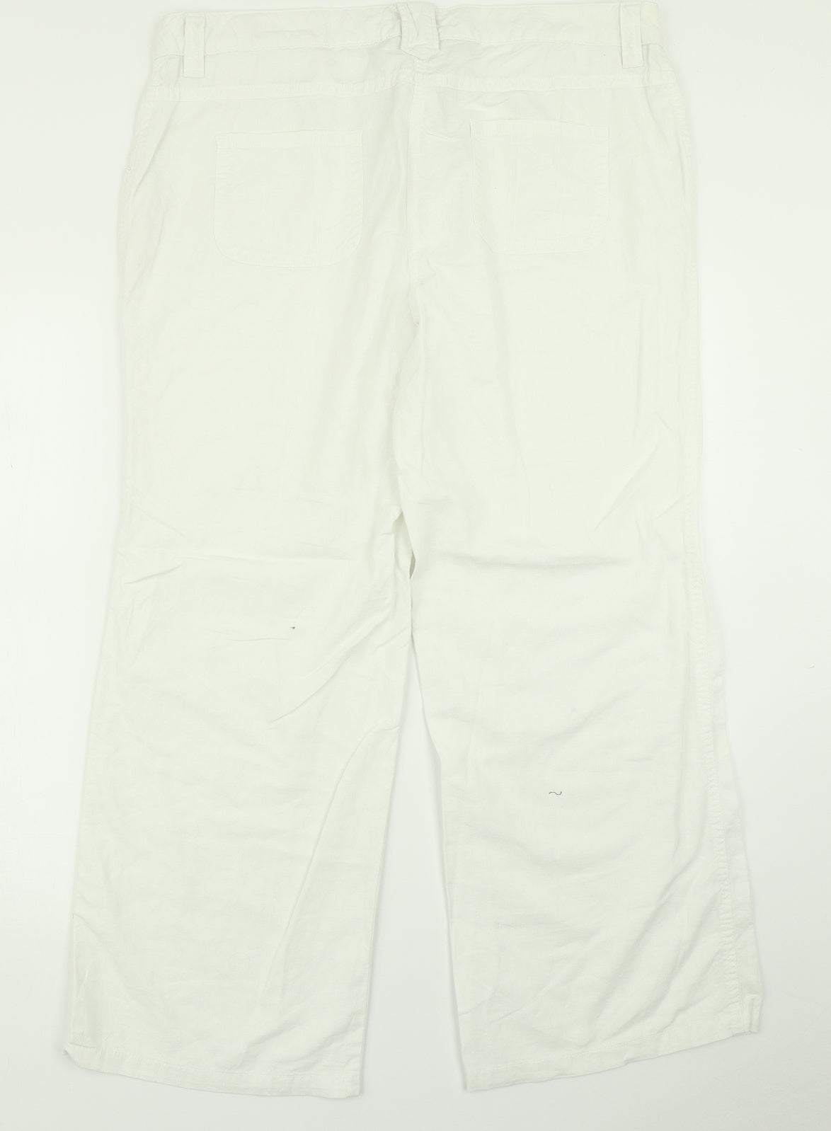 TU Womens White   Cargo Trousers Size 16 L28 in