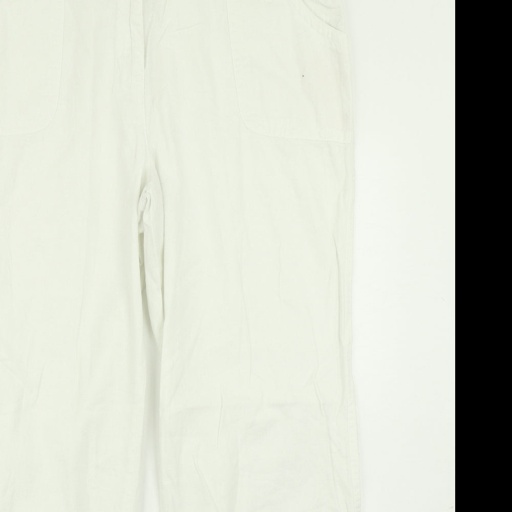 TU Womens White   Cargo Trousers Size 16 L28 in