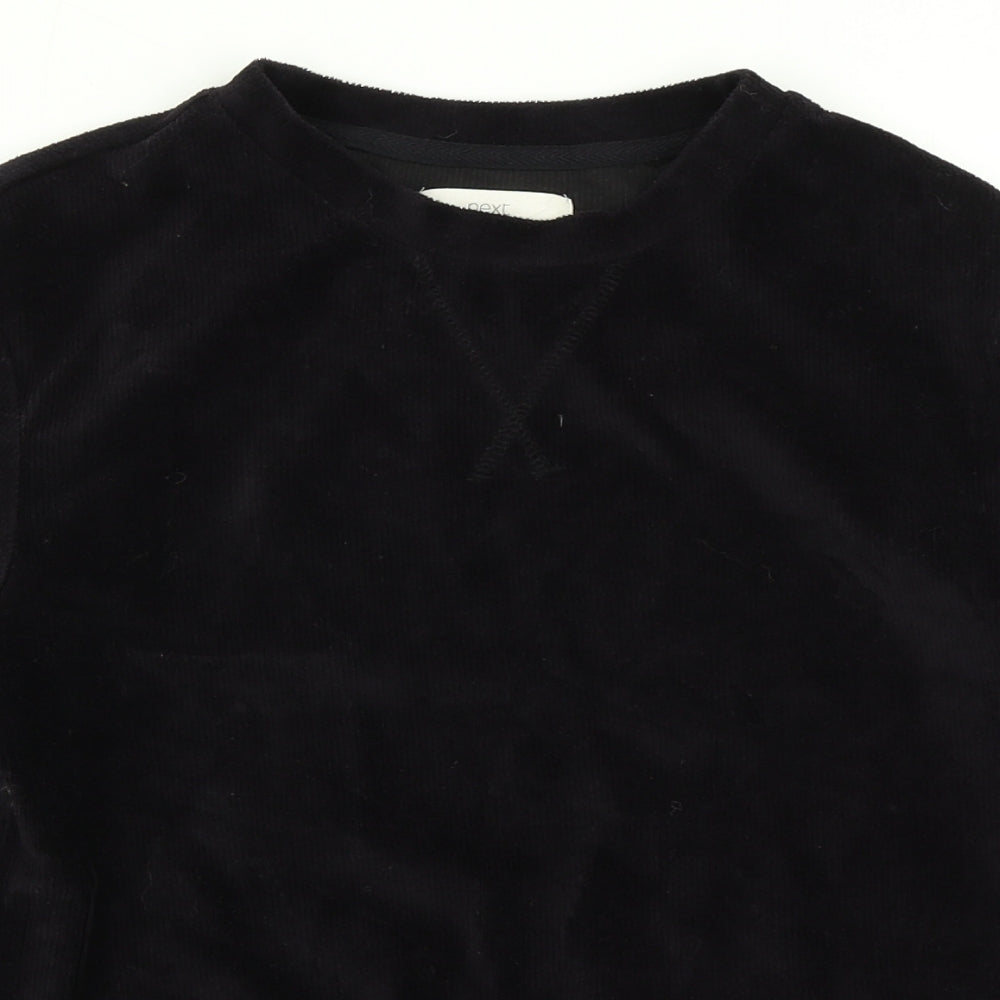 NEXT Womens Black Solid  Top Pyjama Top Size 6
