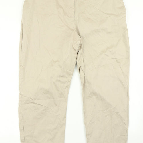 Very Womens Brown   Trousers  Size 18 L25 in