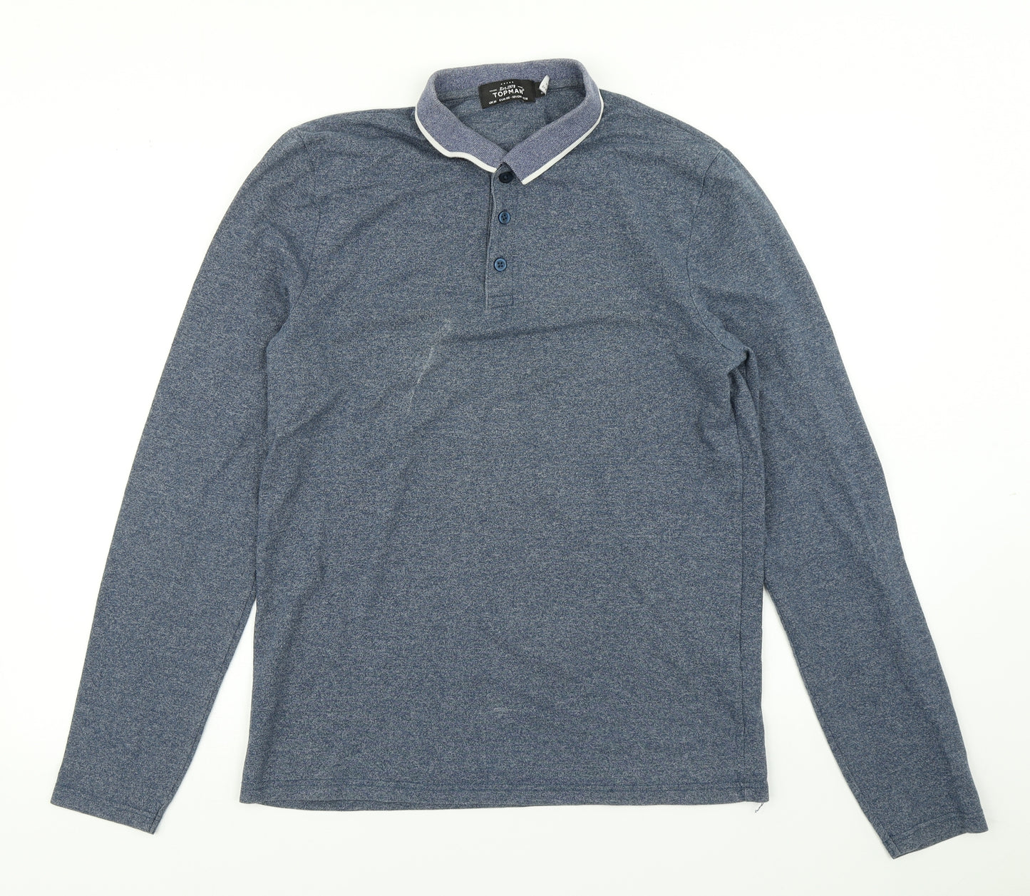 Topman Mens Blue    Polo Size M