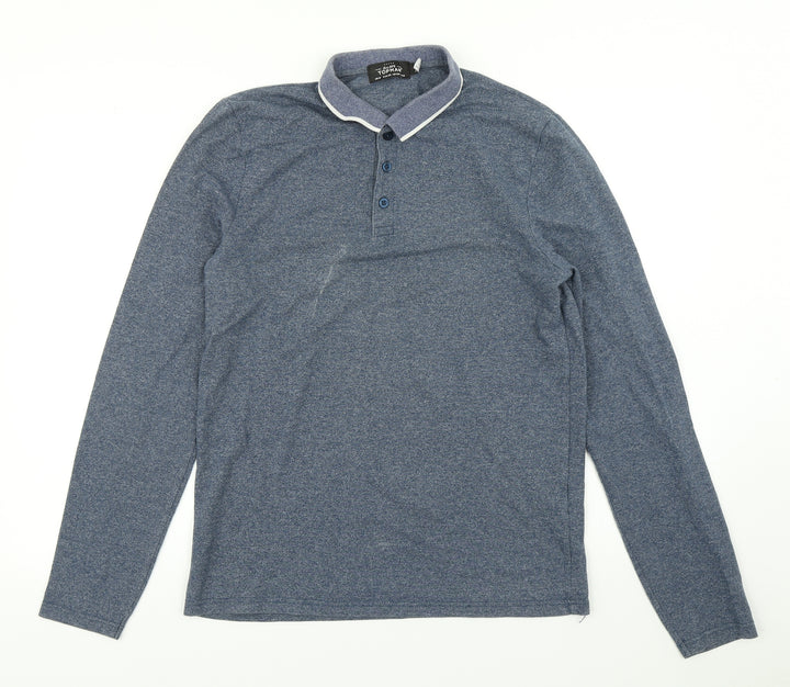 Topman Mens Blue    Polo Size M