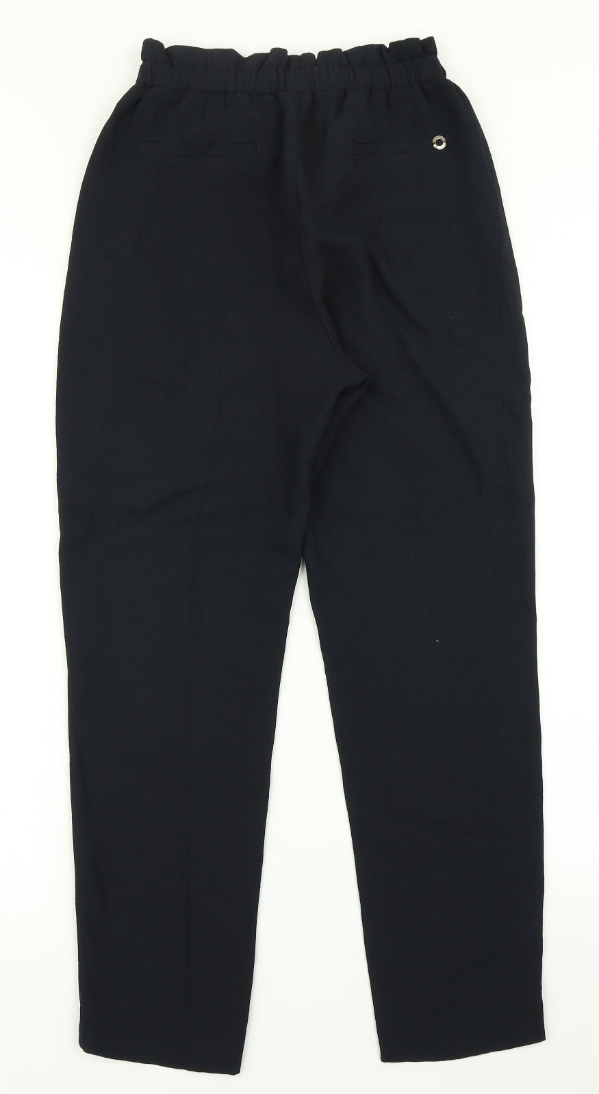 Massimo Dutti Womens Blue   Dress Pants Trousers Size 6 L26 in - Paper Bag Waist