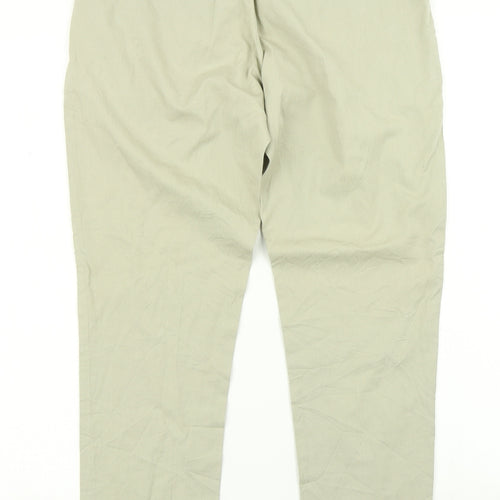 Warehouse Womens Green   Chino Trousers Size 6 L26 in