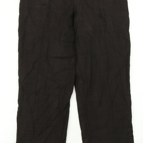 Classic Womens Brown   Dress Pants Trousers Size 10 L26 in