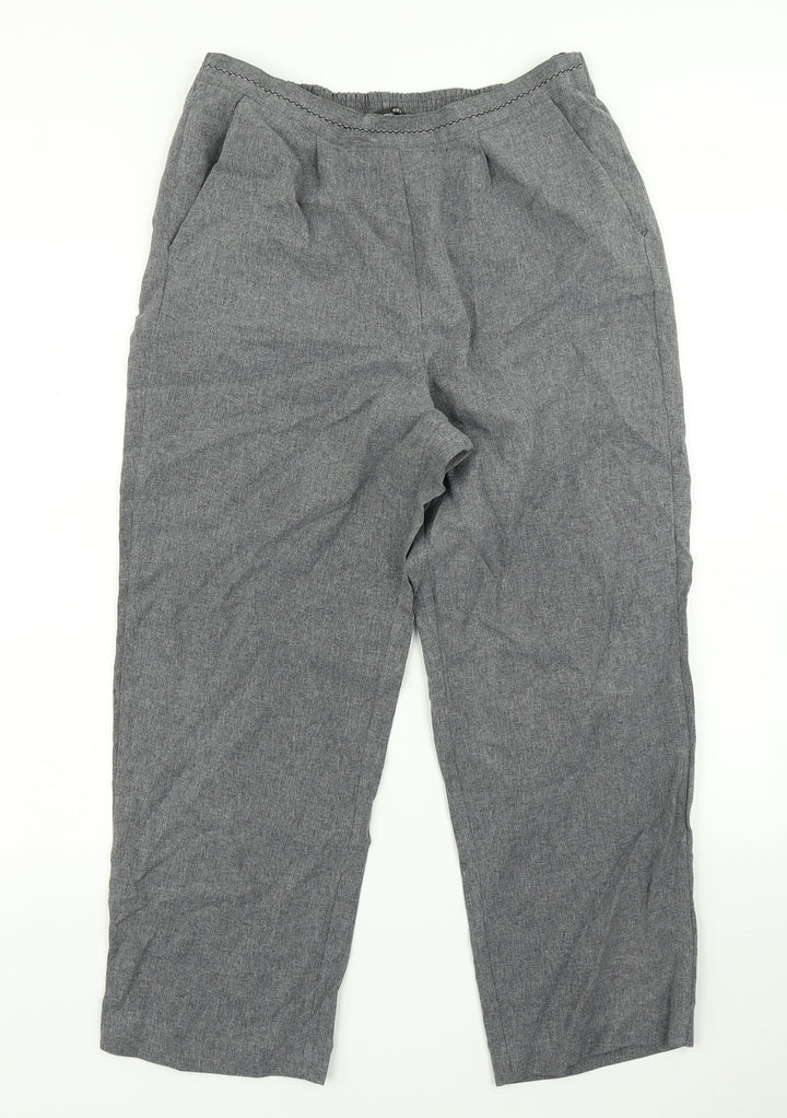 Bonmarché Womens Grey   Dress Pants Trousers Size 10 L22 in