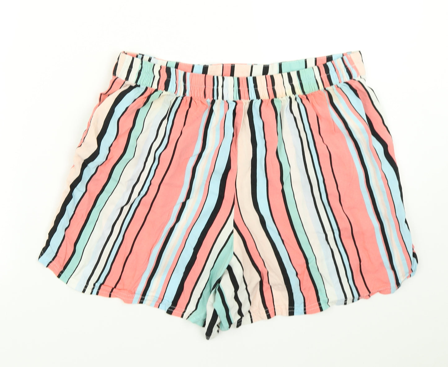 Peacocks Womens Pink Striped  Hot Pants Shorts Size 12