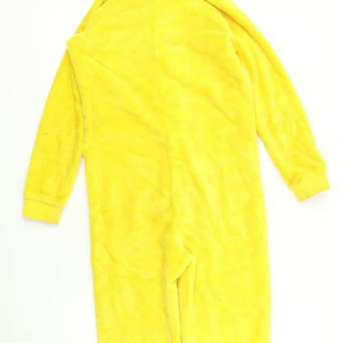 George Boys Yellow Solid Fleece  One Piece Size 8-9 Years  - Pudsey Bear Children in Need