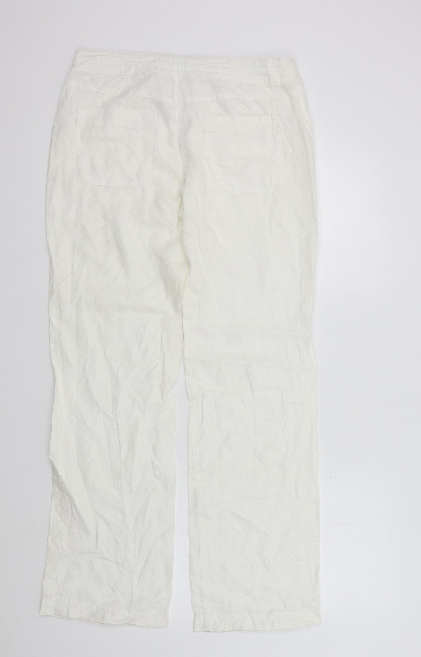 TOM TAILOR Womens White   Trousers  Size 8 L32 in