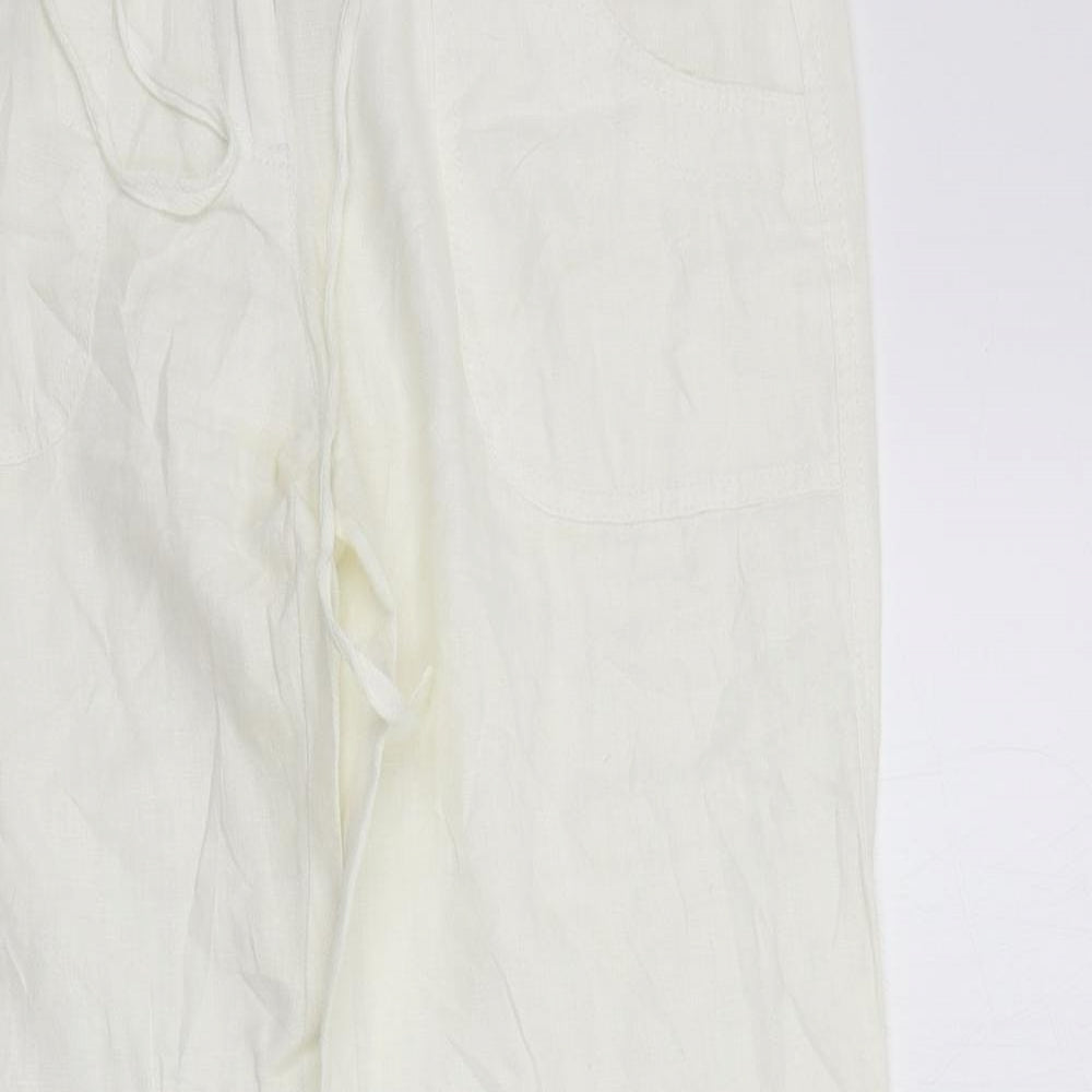 TOM TAILOR Womens White   Trousers  Size 8 L32 in