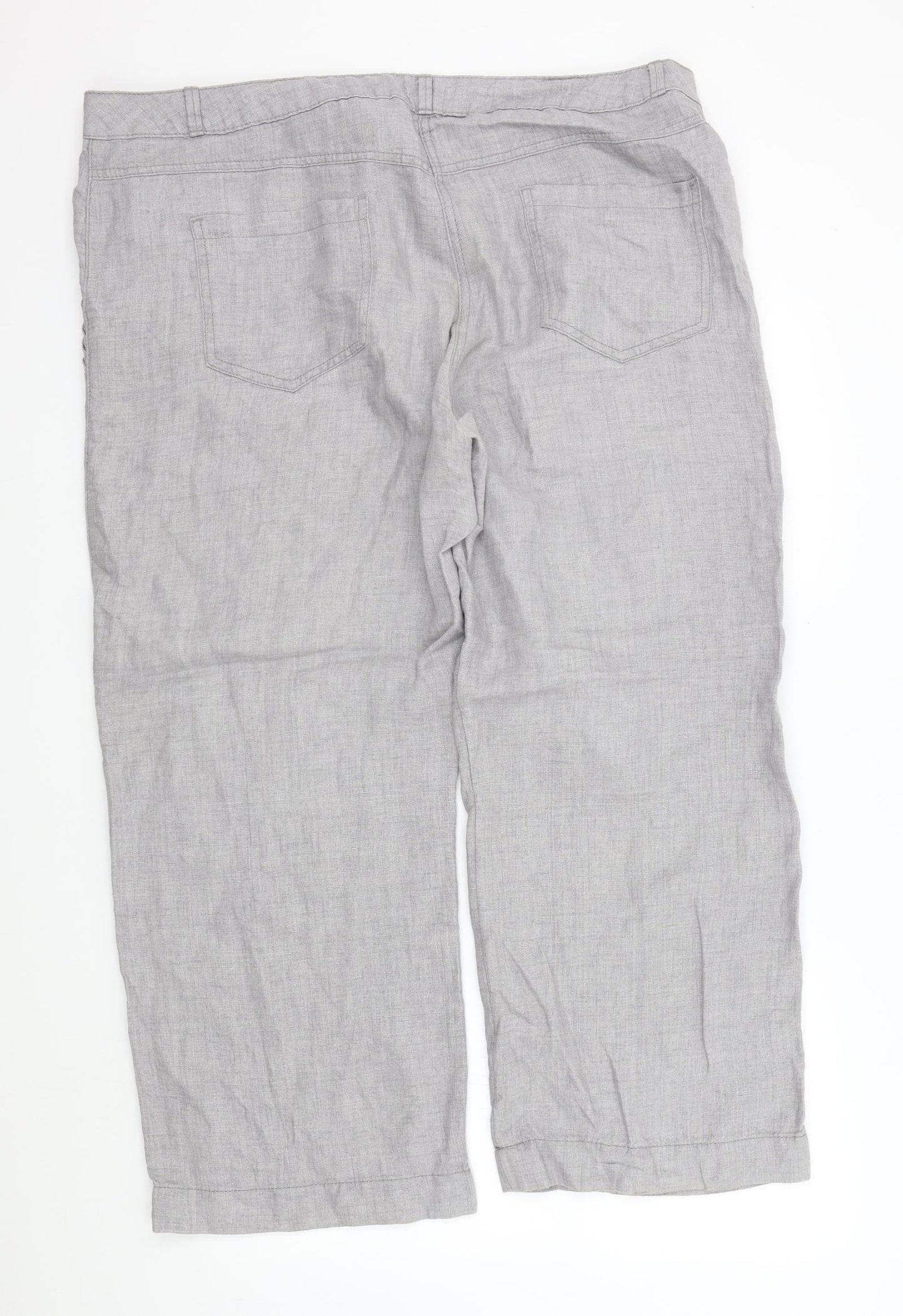 George Womens Grey   Trousers  Size 18 L27 in