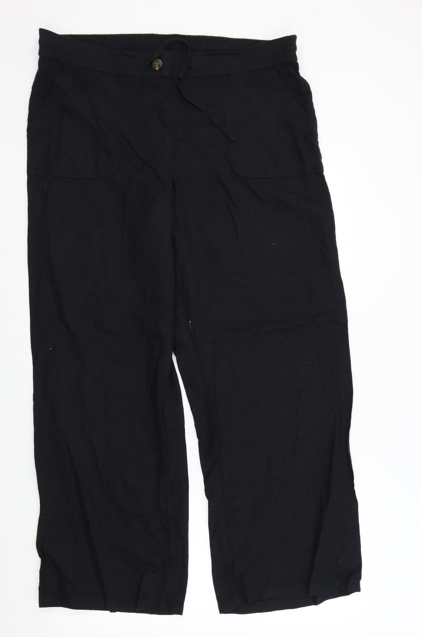George Womens Black   Trousers  Size 16 L29 in
