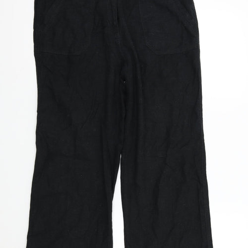 M&S Womens Black   Trousers  Size 12 L26 in