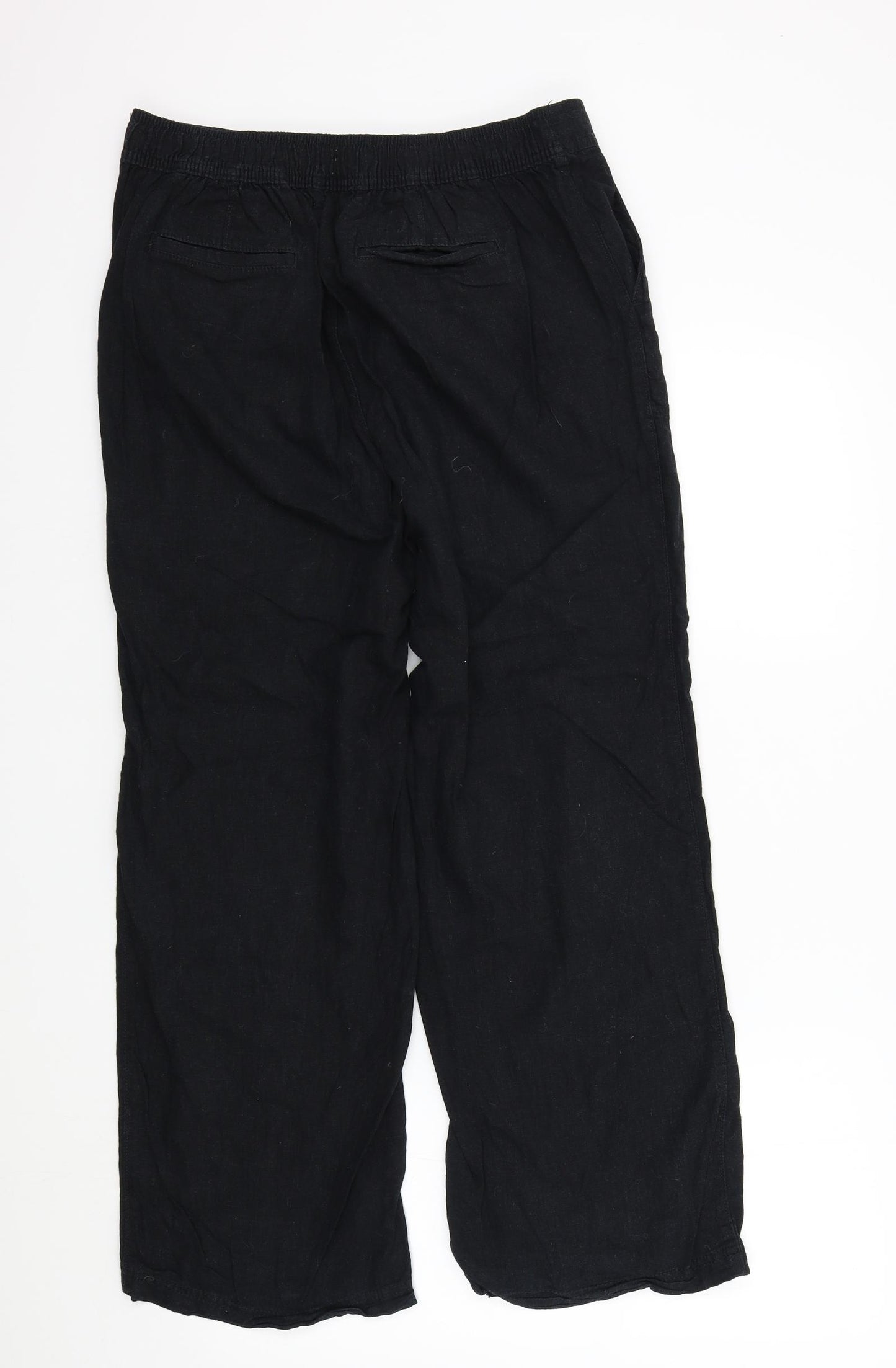 TU Womens Black   Trousers  Size 12 L27 in