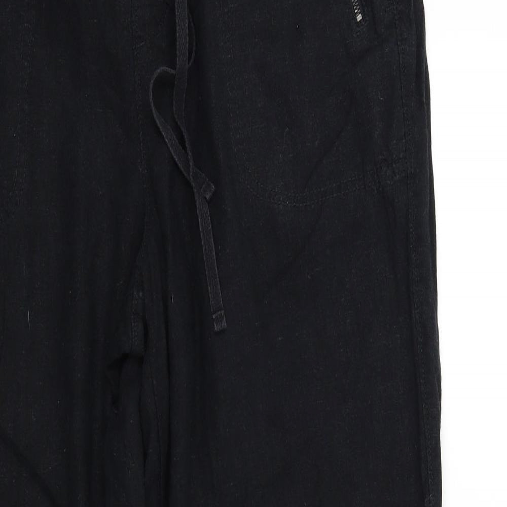 TU Womens Black   Trousers  Size 12 L27 in