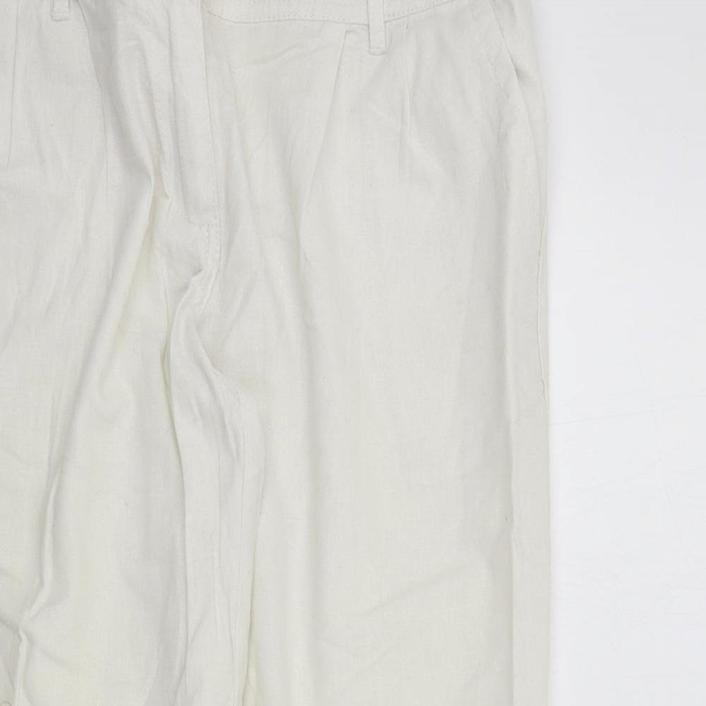 F&F Womens White   Trousers  Size 40 L24 in