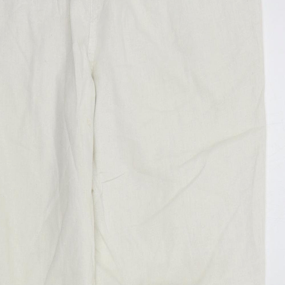 F&F Womens White   Trousers  Size 40 L24 in