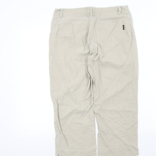 ELKRA Womens Beige   Trousers  Size 40 L22 in