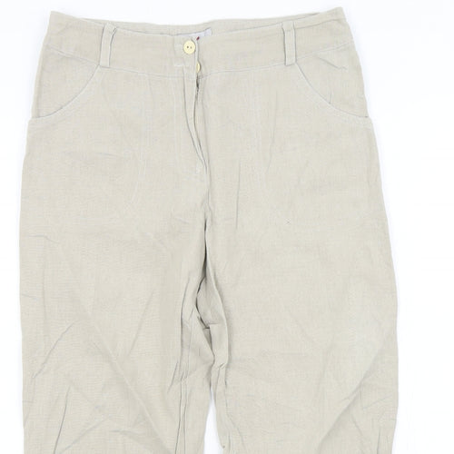 ELKRA Womens Beige   Trousers  Size 40 L22 in