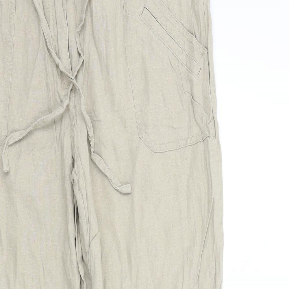 Debenhams Womens Beige   Trousers  Size 12 L27 in