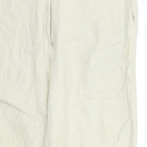 Premium Collection Womens Beige   Trousers  Size 16 L26 in