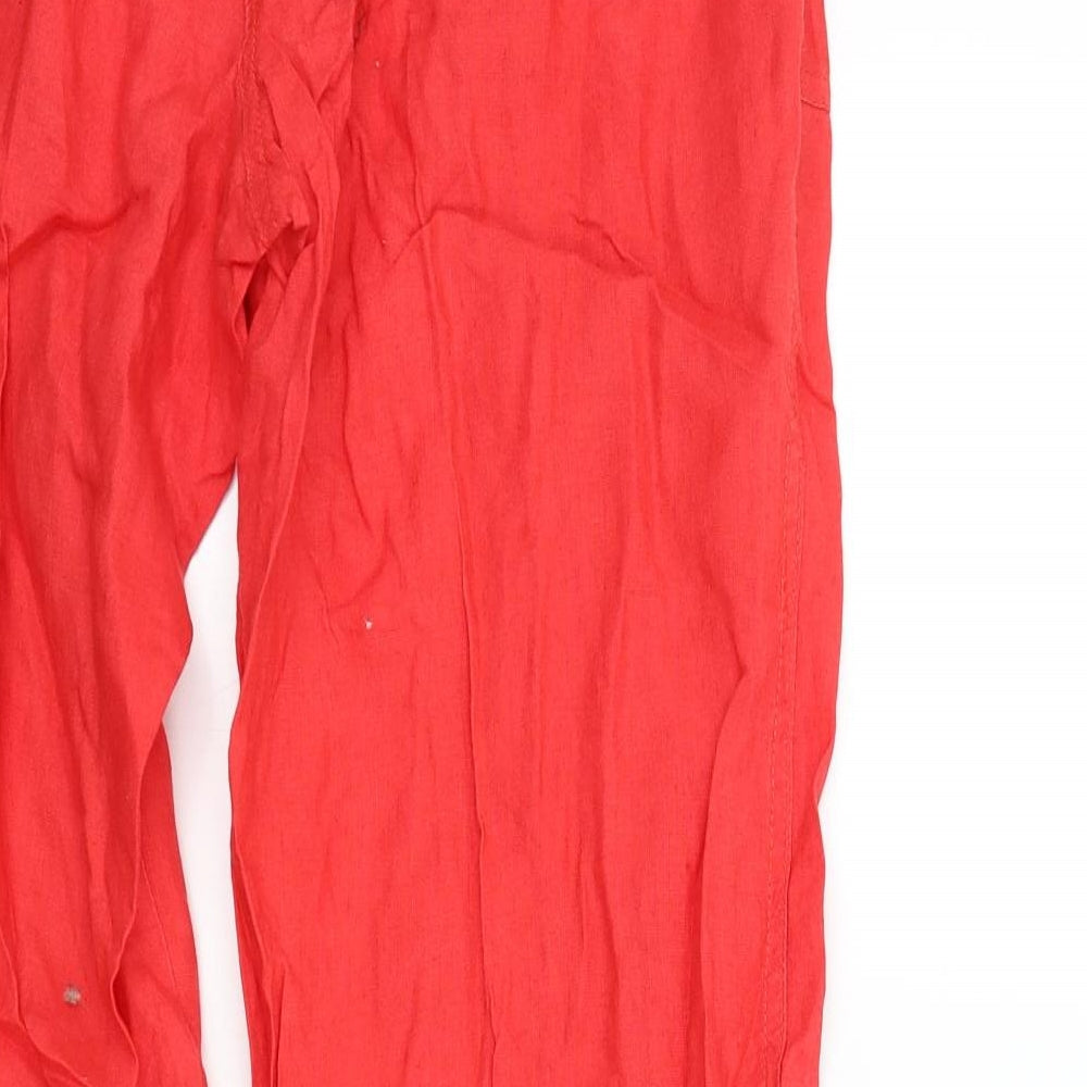 Primark Womens Red   Trousers  Size 10 L28 in