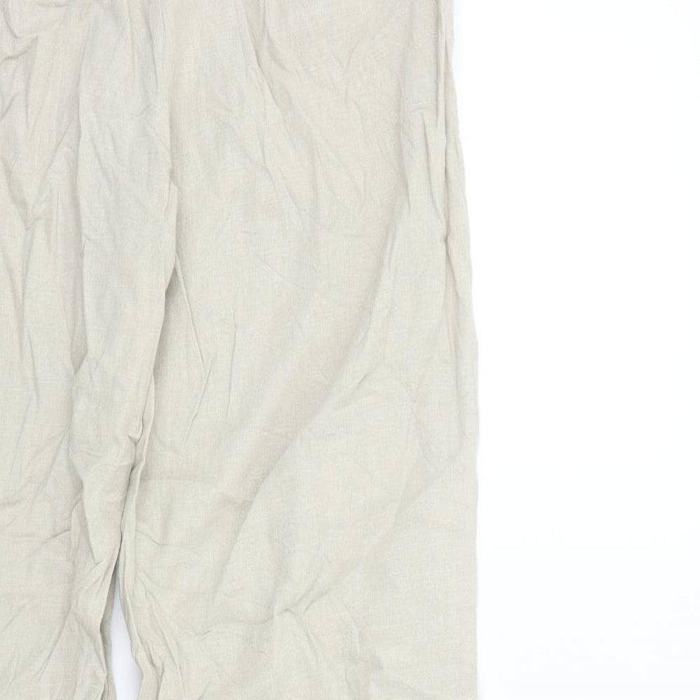 m&s Womens Beige   Trousers  Size 12 L28 in
