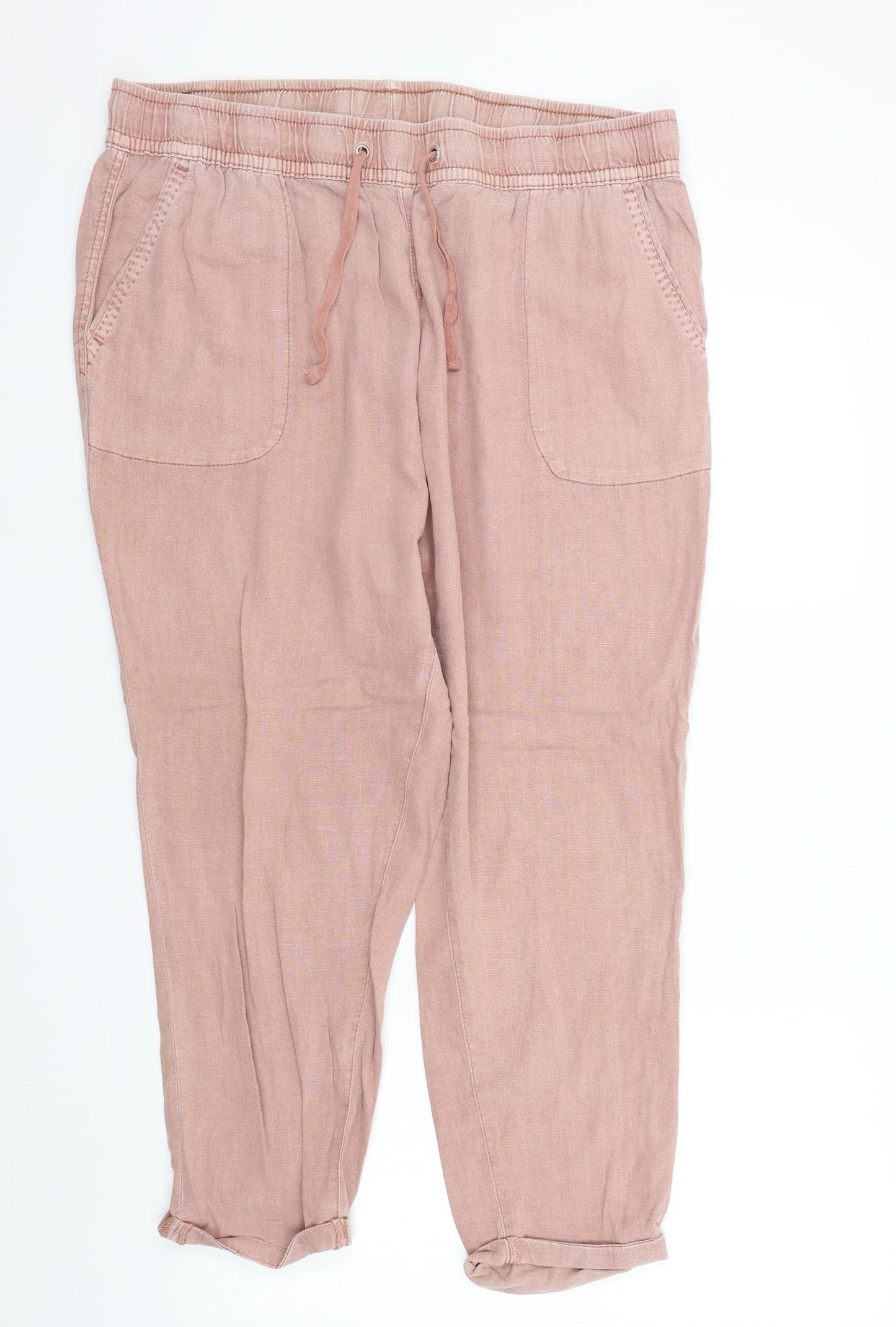 Prinsiples Womens Pink   Trousers  Size 16 L26 in