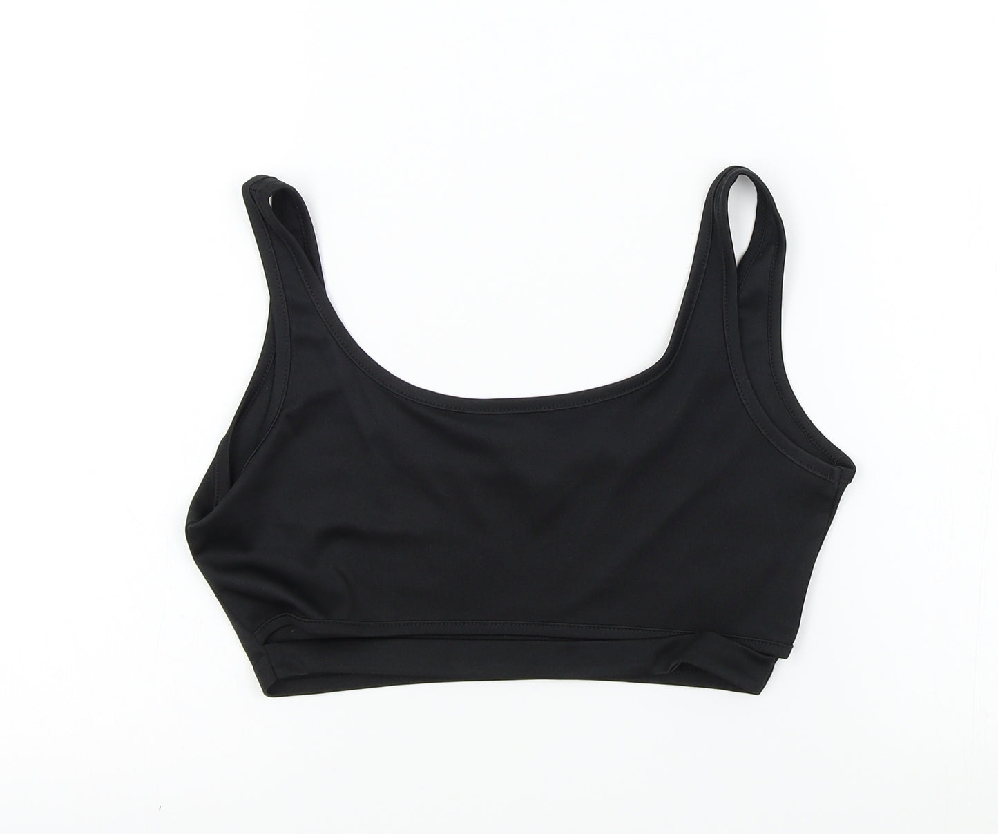 SheIn Womens Black Colourblock  Basic T-Shirt Size M