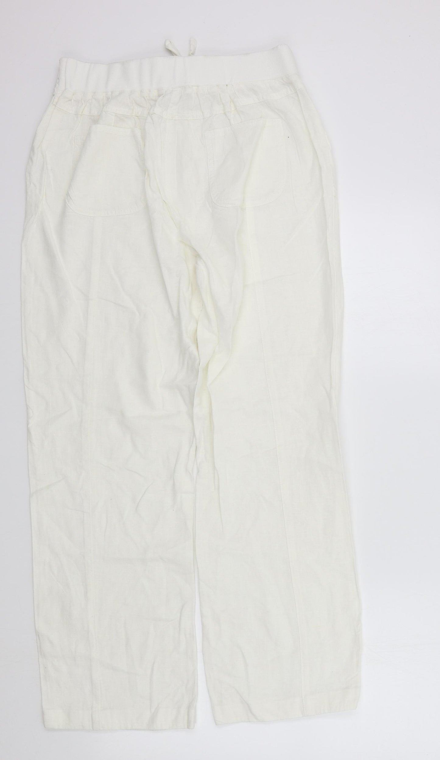 Cotton Traders Womens White   Trousers  Size 10 L29 in