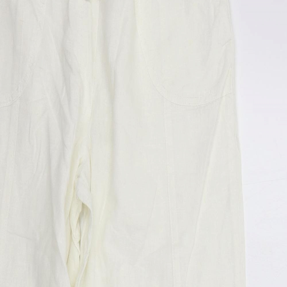 Cotton Traders Womens White   Trousers  Size 10 L29 in