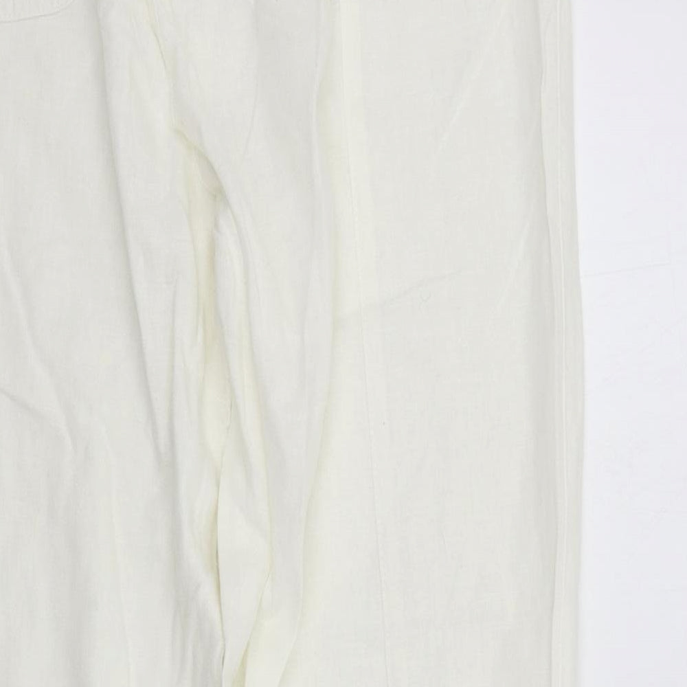 Cotton Traders Womens White   Trousers  Size 10 L29 in
