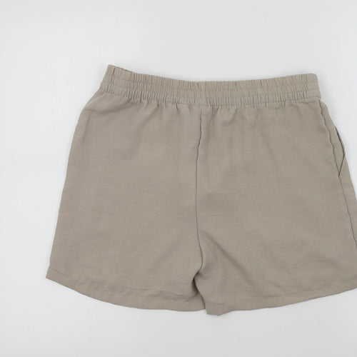 jacqueline de young Womens Beige Colourblock  Bermuda Shorts Size 10