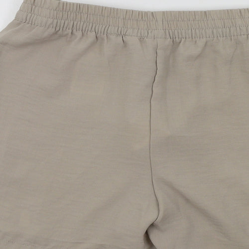 jacqueline de young Womens Beige Colourblock  Bermuda Shorts Size 10