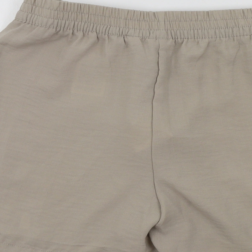jacqueline de young Womens Beige Colourblock  Bermuda Shorts Size 10