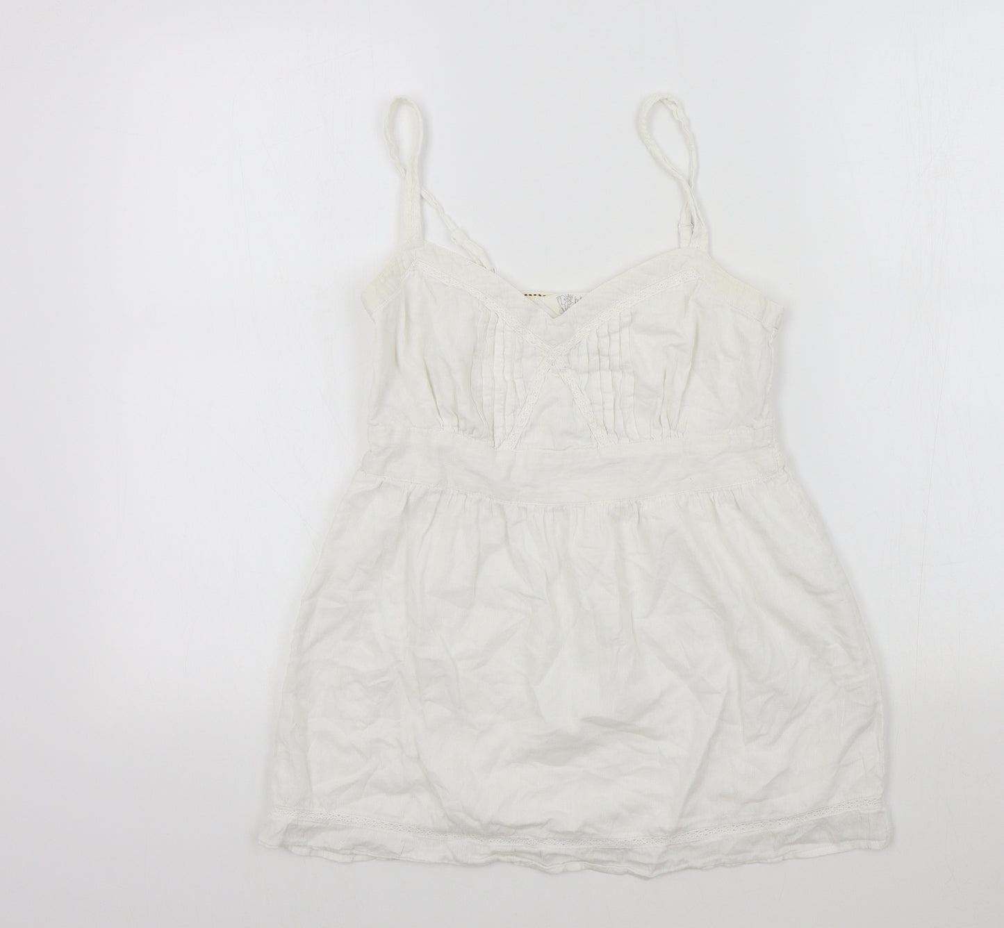 Fat Face Womens White   Basic T-Shirt Size 8