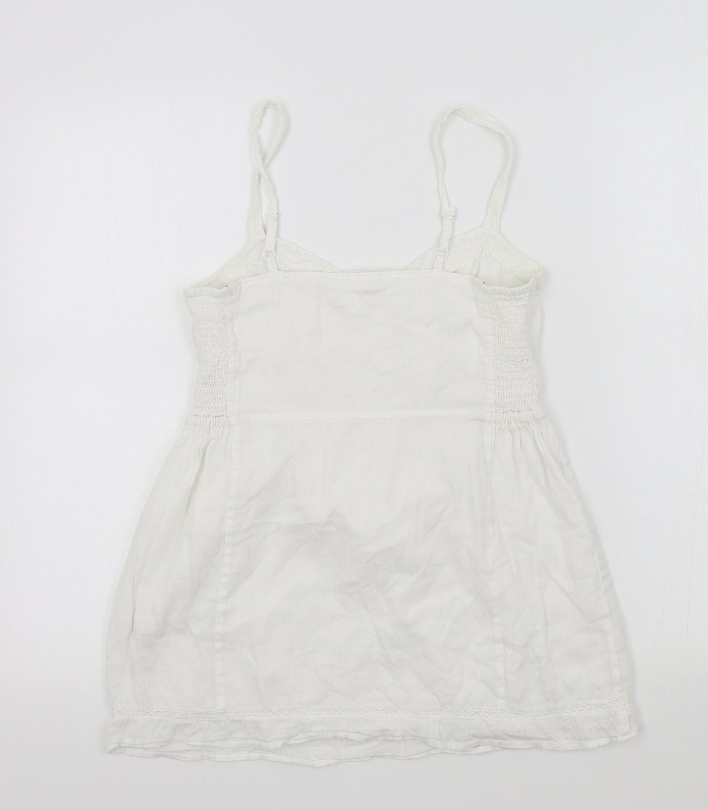 Fat Face Womens White   Basic T-Shirt Size 8