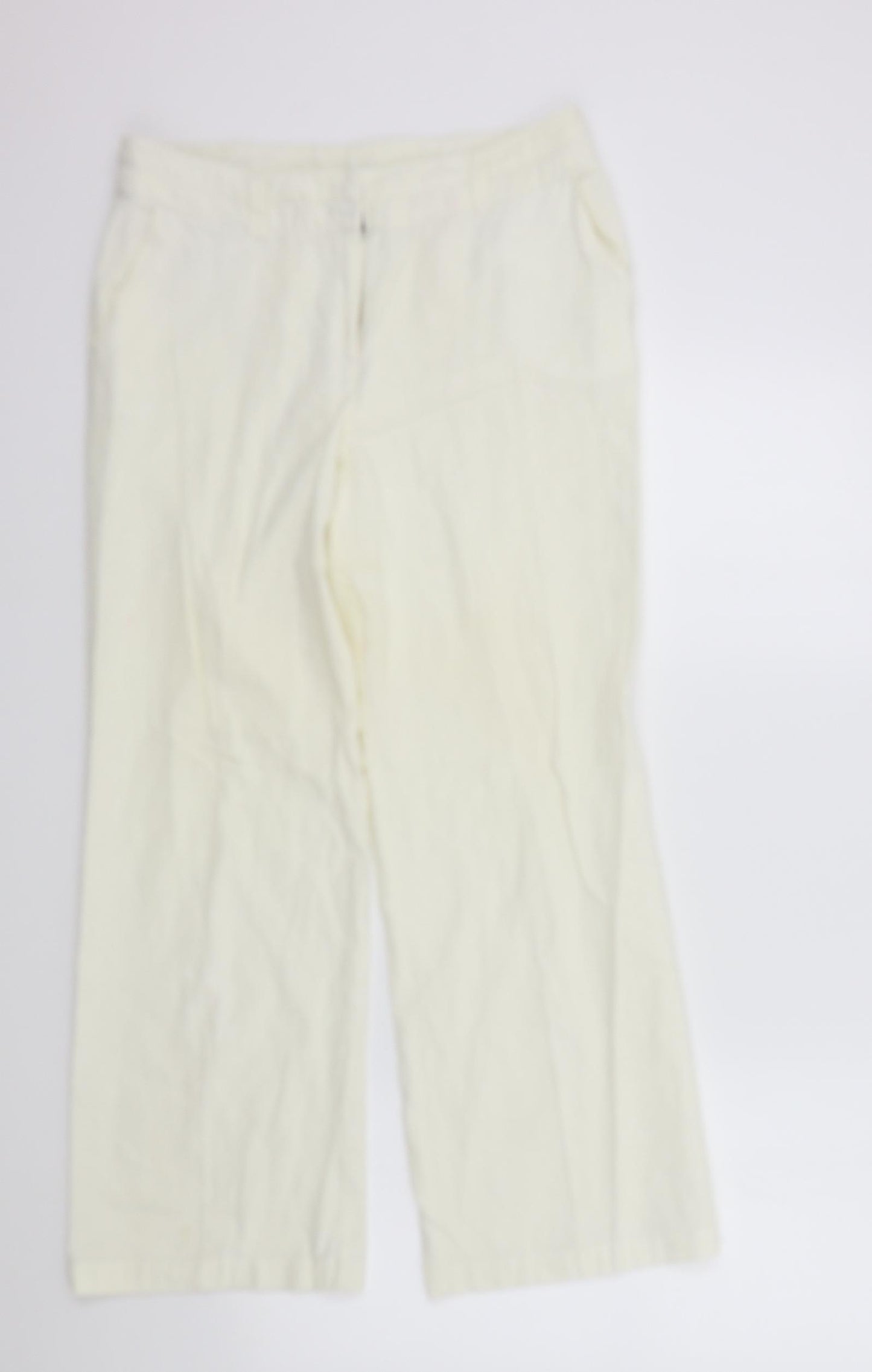 Wallis Womens White   Trousers  Size 12 L27 in
