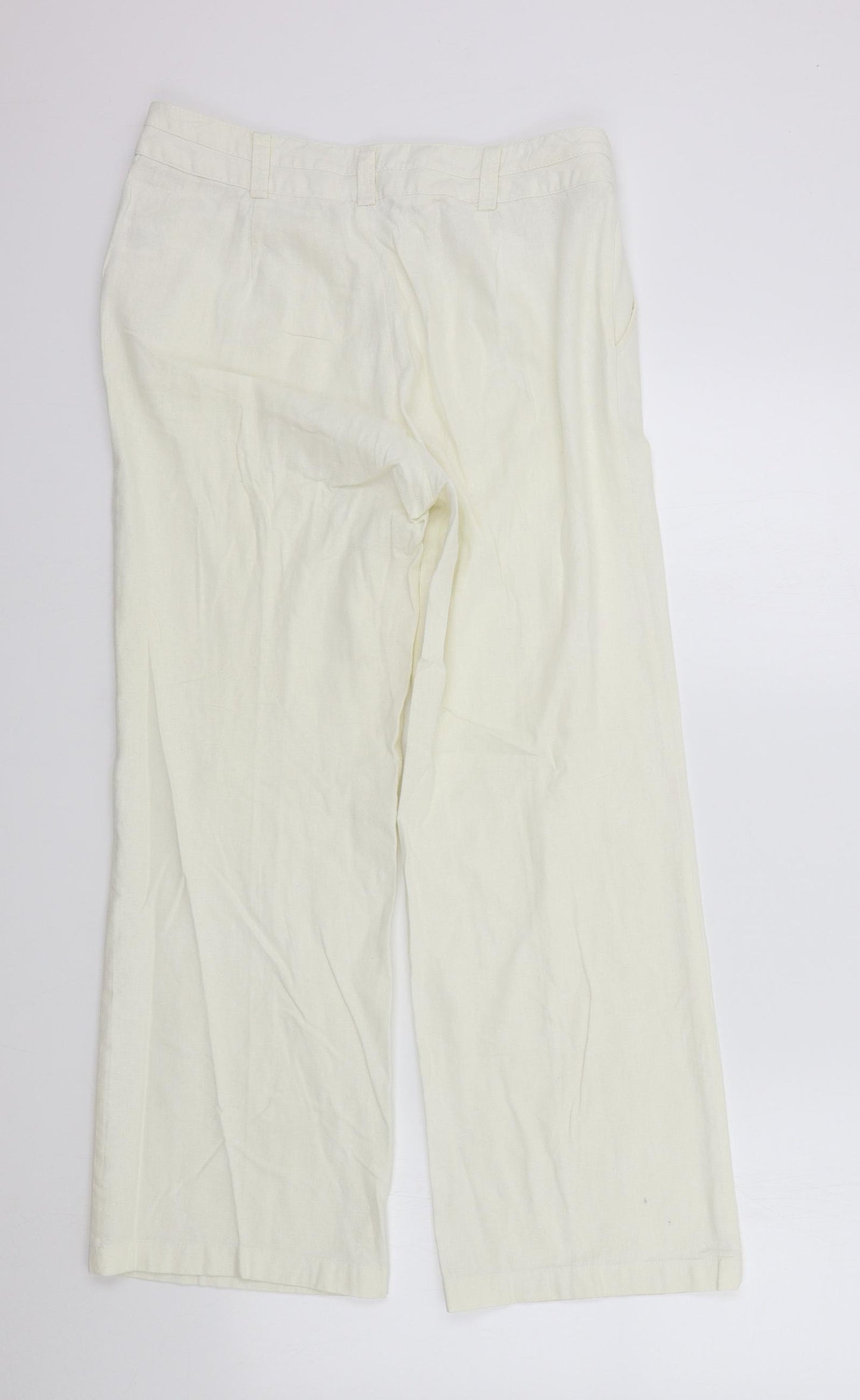 Wallis Womens White   Trousers  Size 12 L27 in