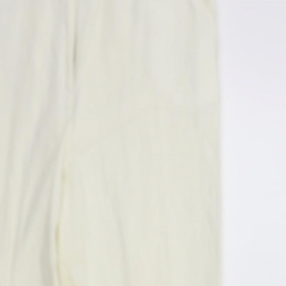 Wallis Womens White   Trousers  Size 12 L27 in