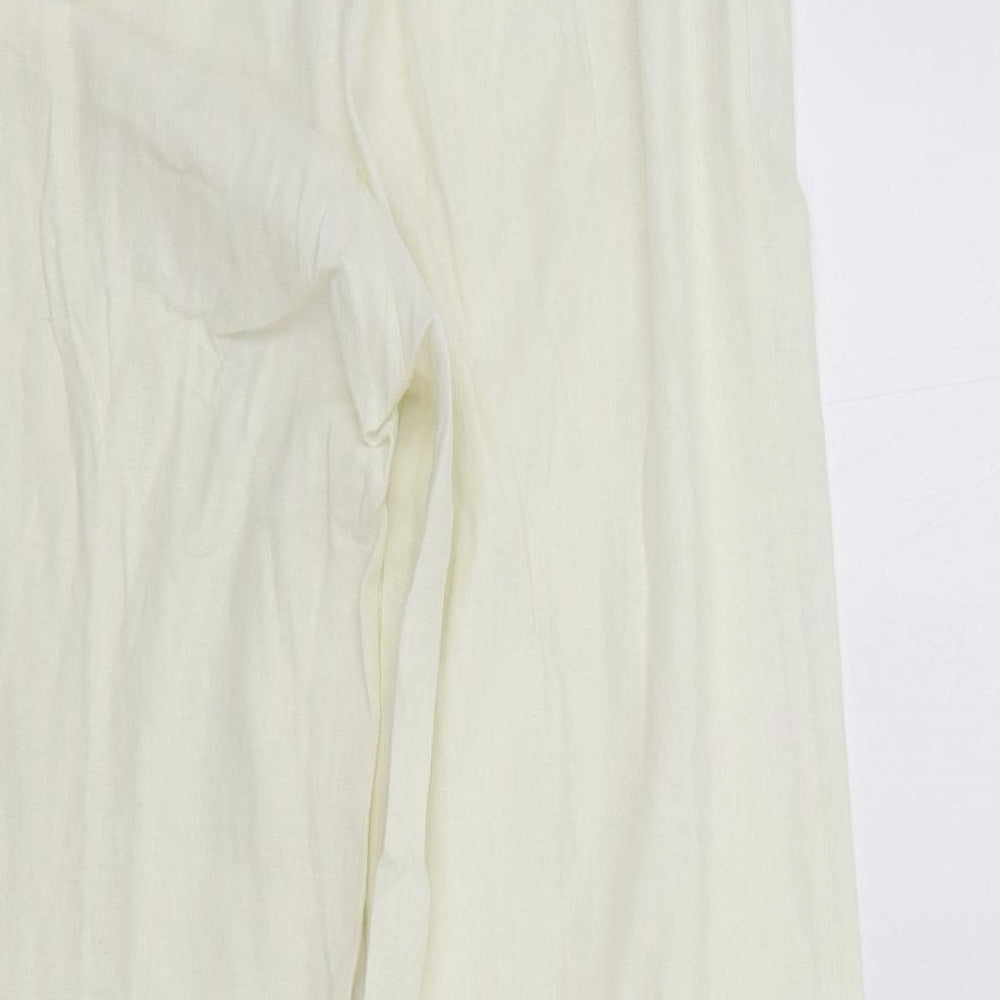 Wallis Womens White   Trousers  Size 12 L27 in